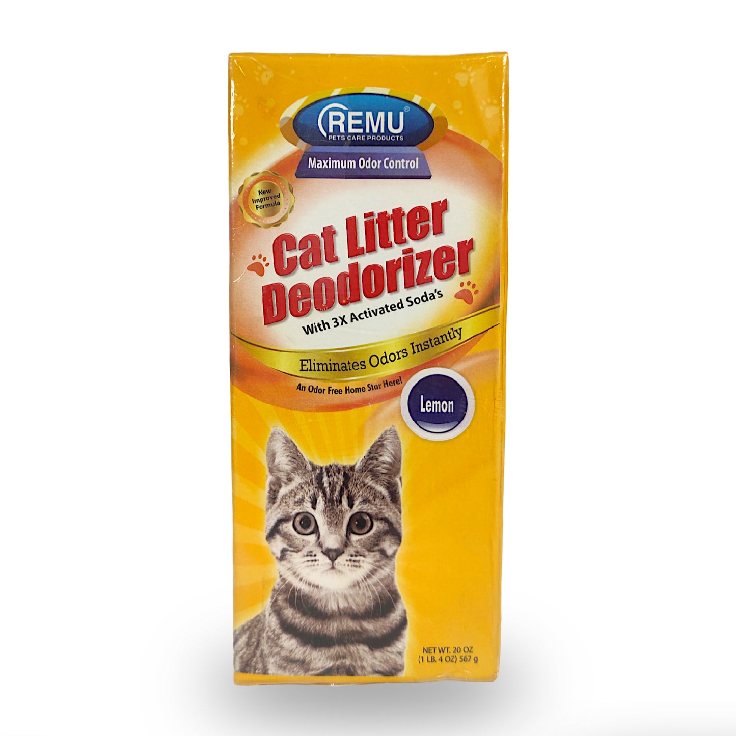 Remu Cat Litter Deodorizer with Activated Soda | Random Color