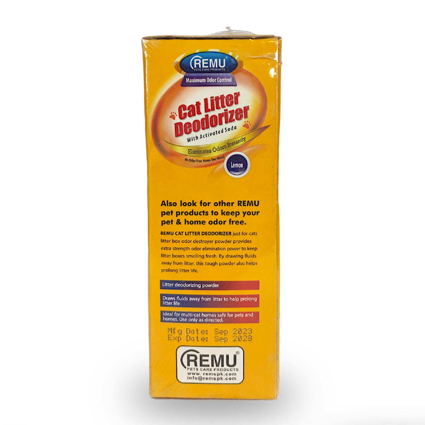 Remu Cat Litter Deodorizer with Activated Soda | Random Color