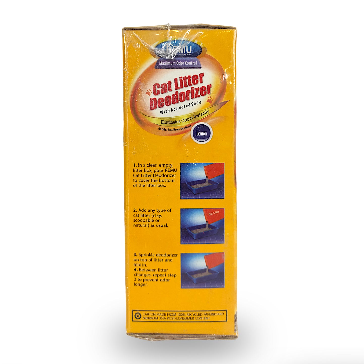Remu Cat Litter Deodorizer with Activated Soda | Random Color