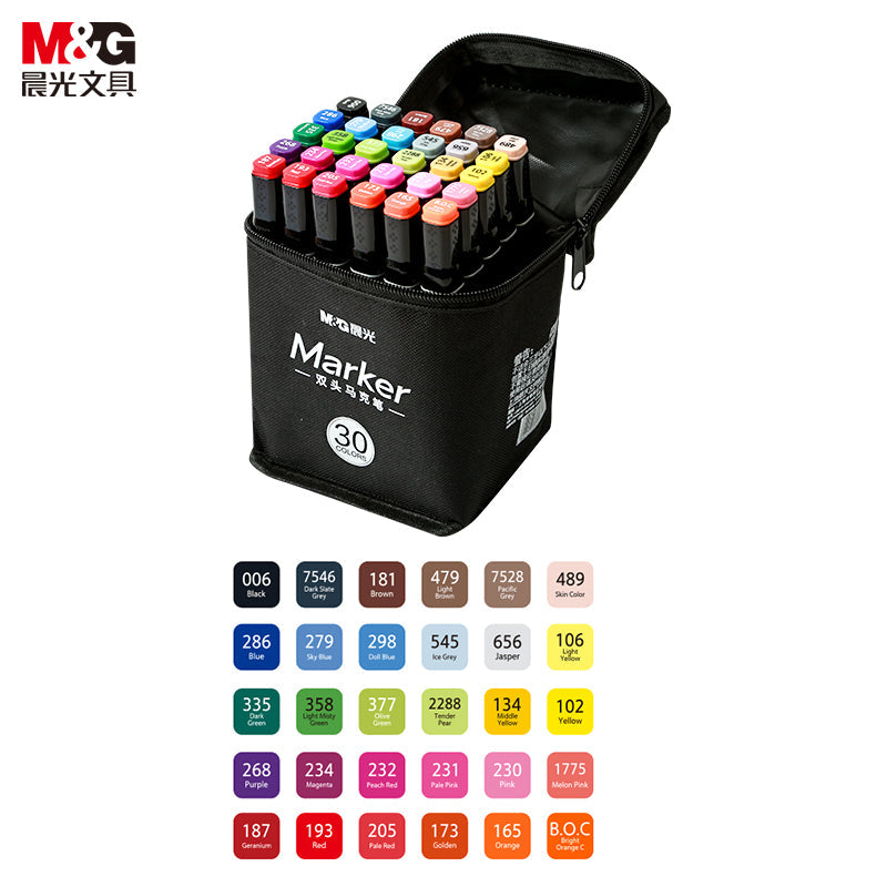 M&G Twin Tip Color Marker 30 Pieces Set