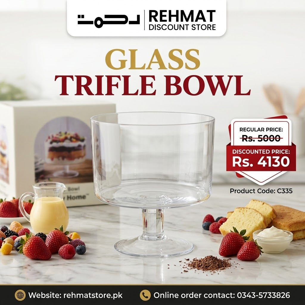 Glass Trifle Bowl
