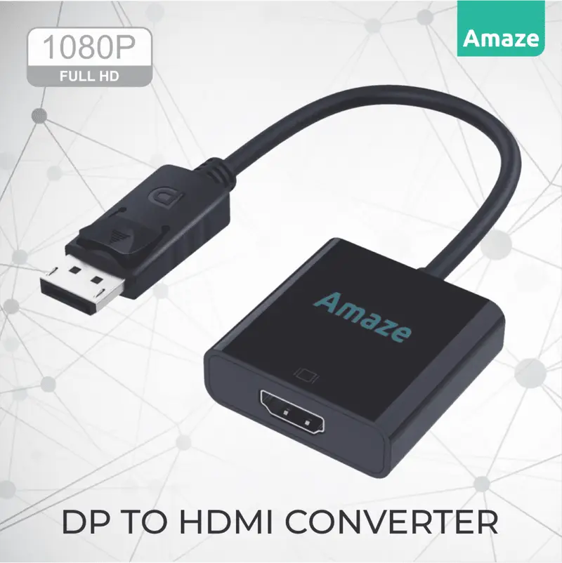 Amaze A812 DP TO HDMI ADAPTER 1080P Full HD