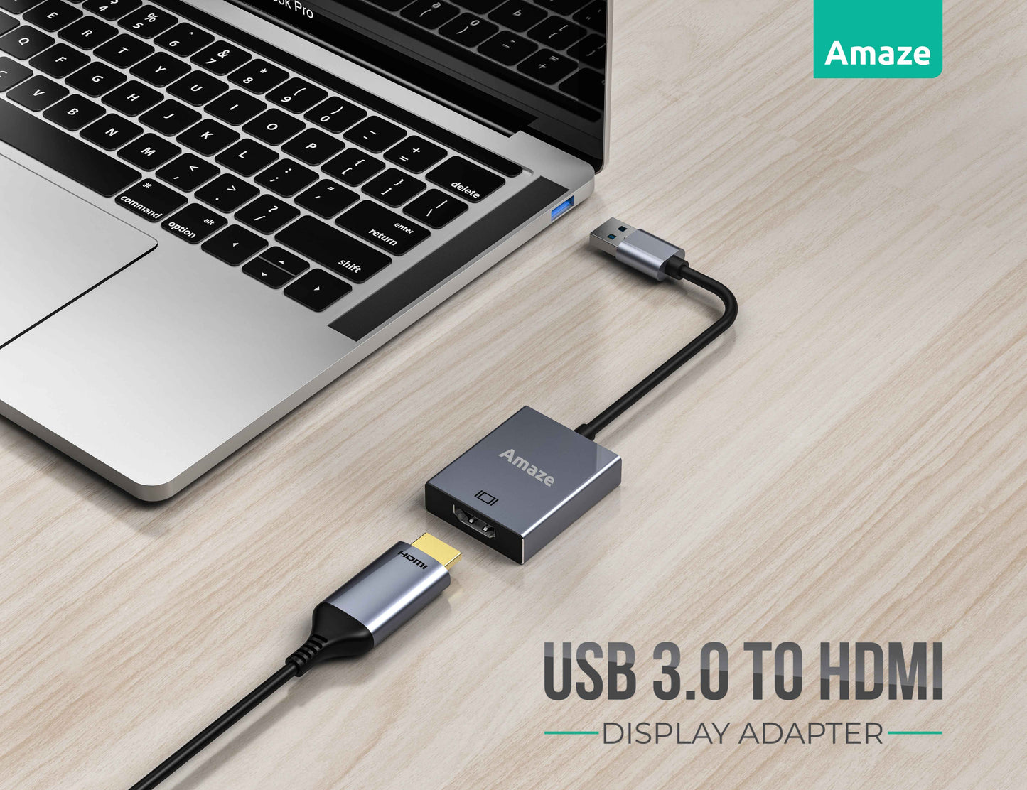 Amaze USB-A to HDMI Adapter/Converter 1080P Full HD | A800