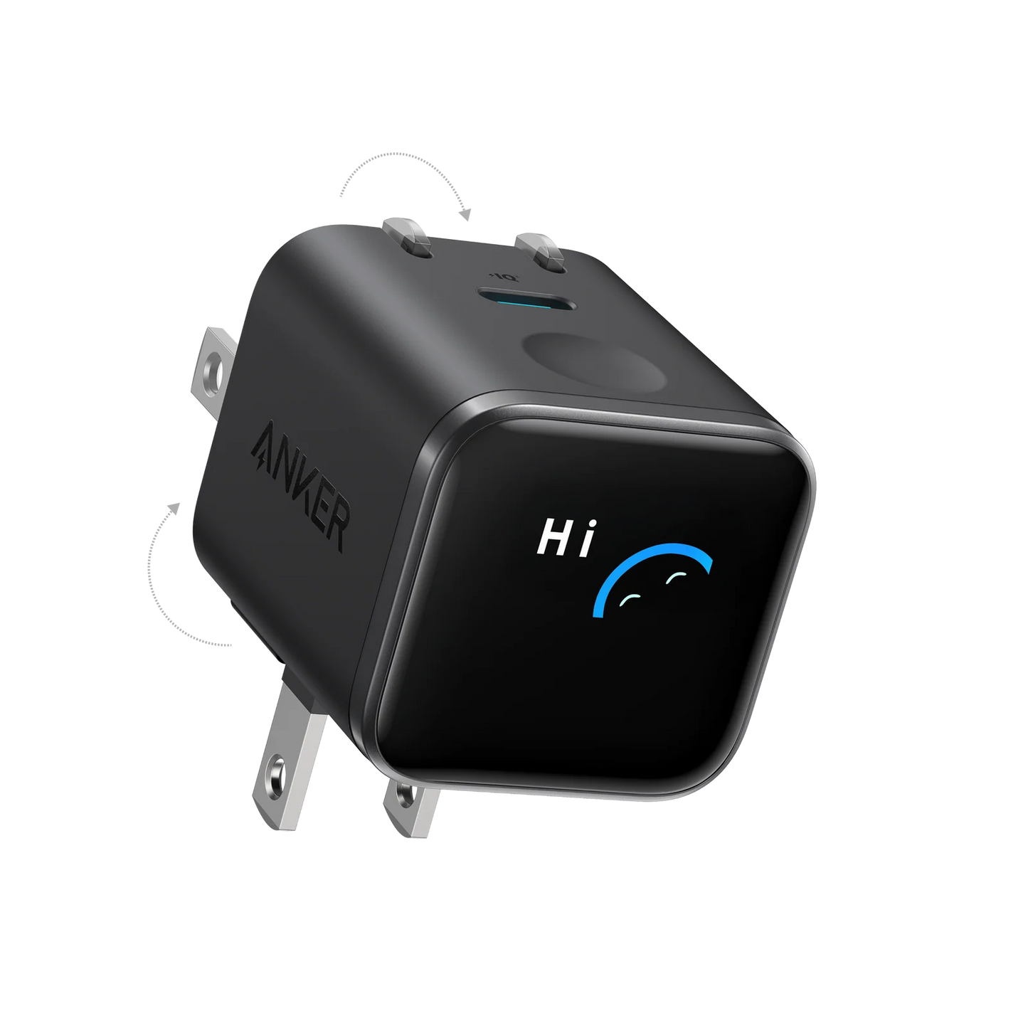 ANKER Nano Smart Display 45W Type-C GaN Wall Charger | 1C | Black | A121DP11