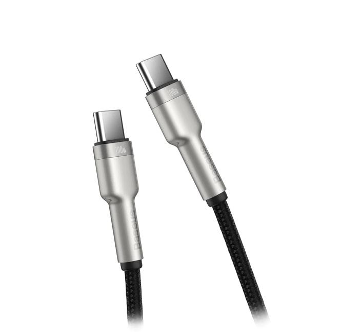 Baseus Cafule Metal 100W Type-C to Type-C 2-meter Braided Cable