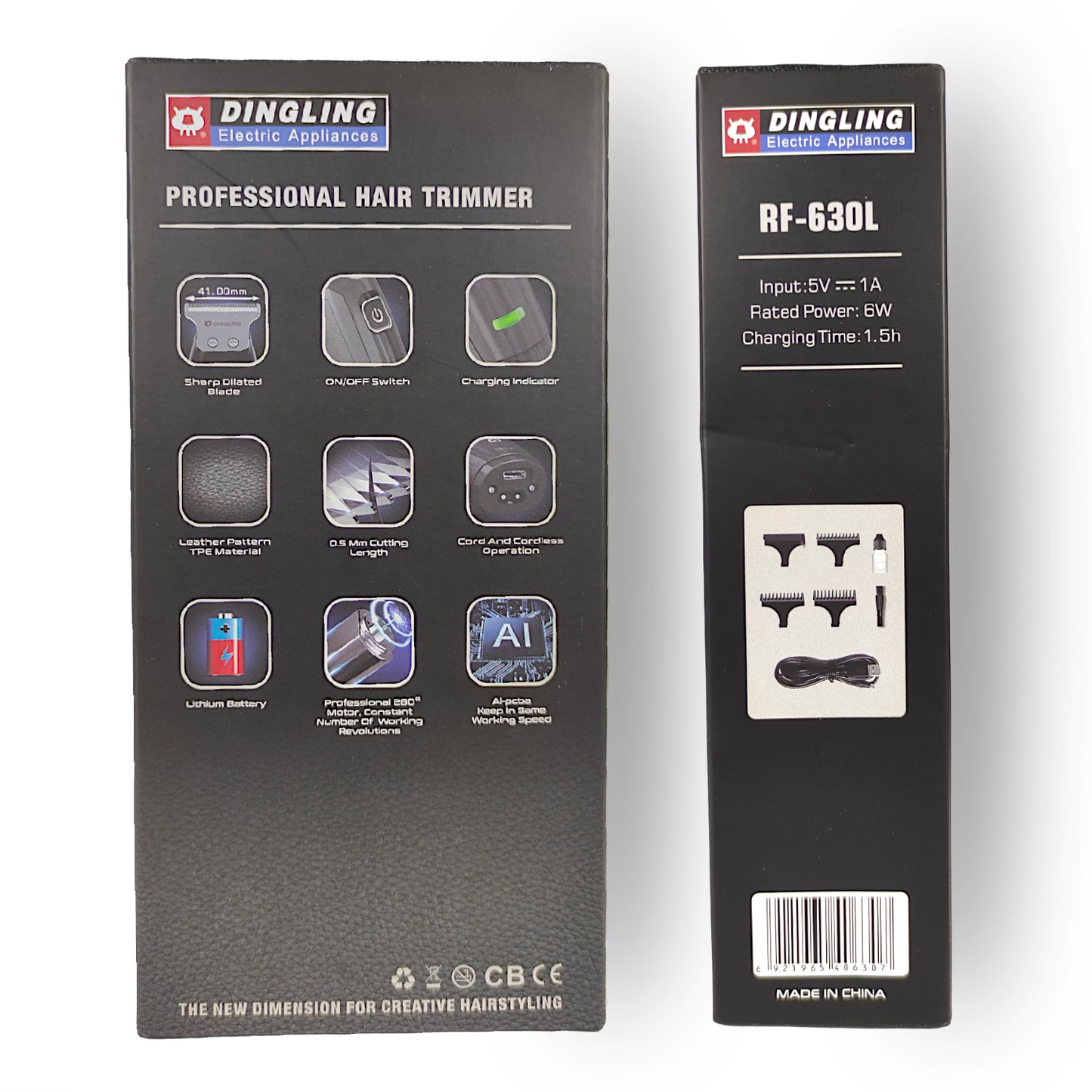 Pro Hair Trimmer Dingling RF-630L - Shaver - Hair Clipper