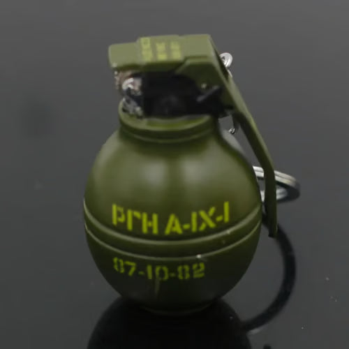 Mini Frag Grenade Striker Lighter | Windproof Flame | Refillable Gas | 5x3cm