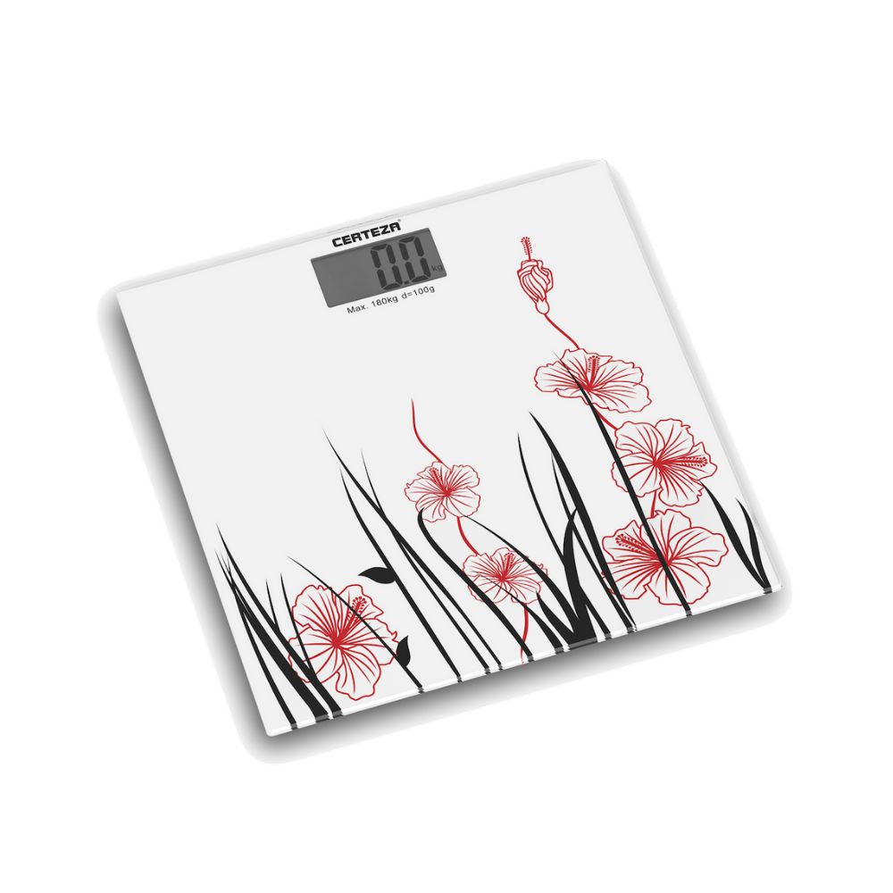 Certeza Digital Body Weight Scale / Bath Scale | GS-808 | Printed Floral