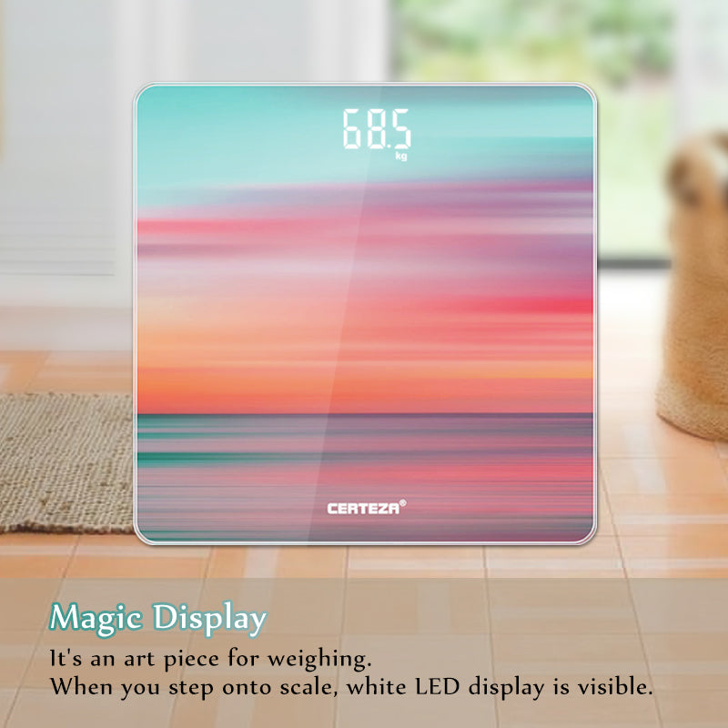 Certeza Digital Body Weight Scale / Bath Scale | GS-815 | Rainbow