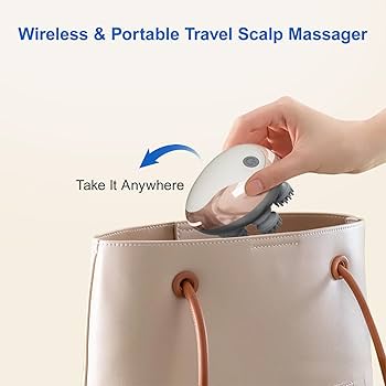 Scalp Massager | Type-C Rechargeable | GX-608 | White Gold