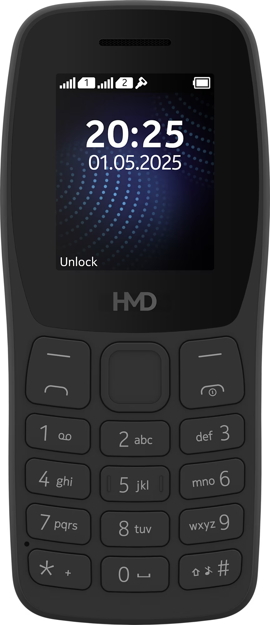 HMD Nokia 105 Pure now with Original Charger | Charcoal