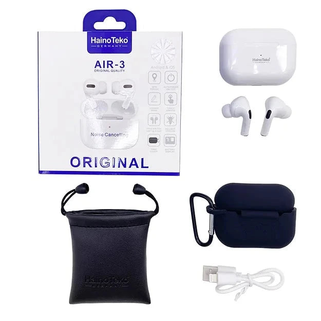 Copy HainoTeko Air-3 AirPods | TWS Bluetooth Earbuds | Volume Swipe | Lightening Port