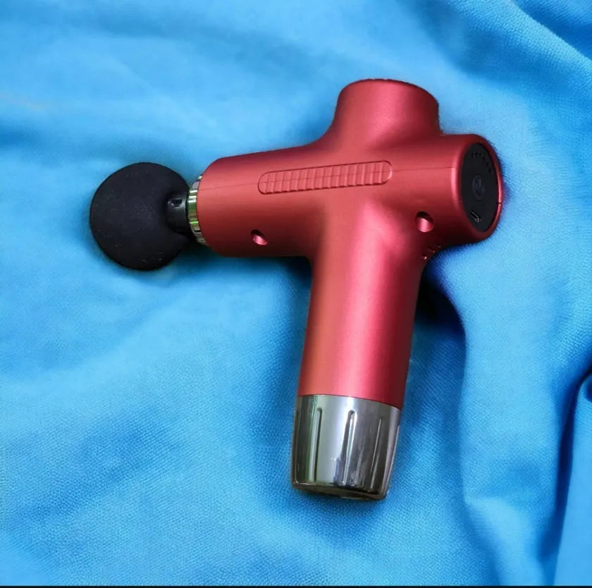 Gun Massager 20W Type-C Rechargeable | Voice Function | JY-771 | Red