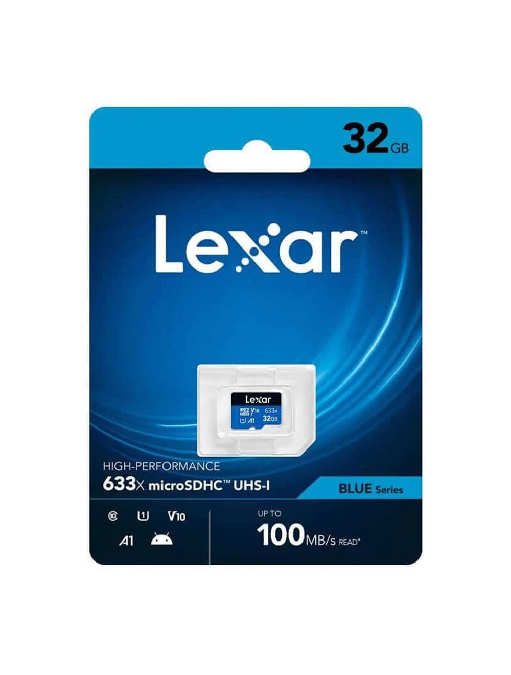 32GB Lexar High Performance 633x microSDHC microSDXC UHS-I Card Blue Series