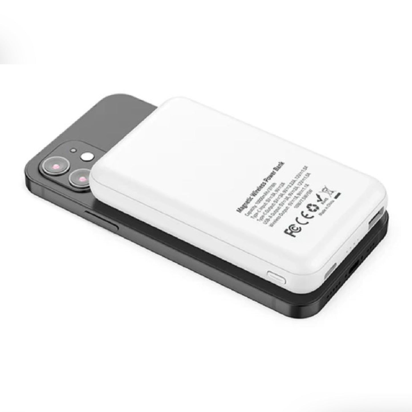 Faster 20W/15W 10000mAh Wireless Charging MagSafe PowerBank | MS10K | White