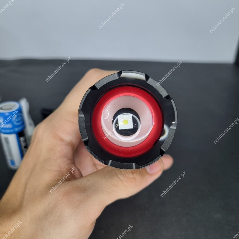 Heavy Duty Metal Zoom Torch Light / Flashlight | Type-C in + Powerbank | RuiLang RL-SX-508