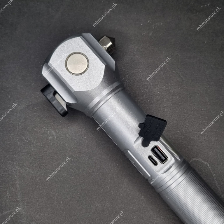 Heavy Duty Metal Zoom Torch Light / Flashlight | Type-C in + Powerbank | RuiLang RL-233