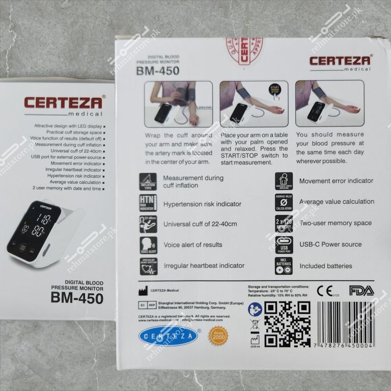 Certeza Digital Blood Pressure Monitoring Apparatus | BP Set | BM-450