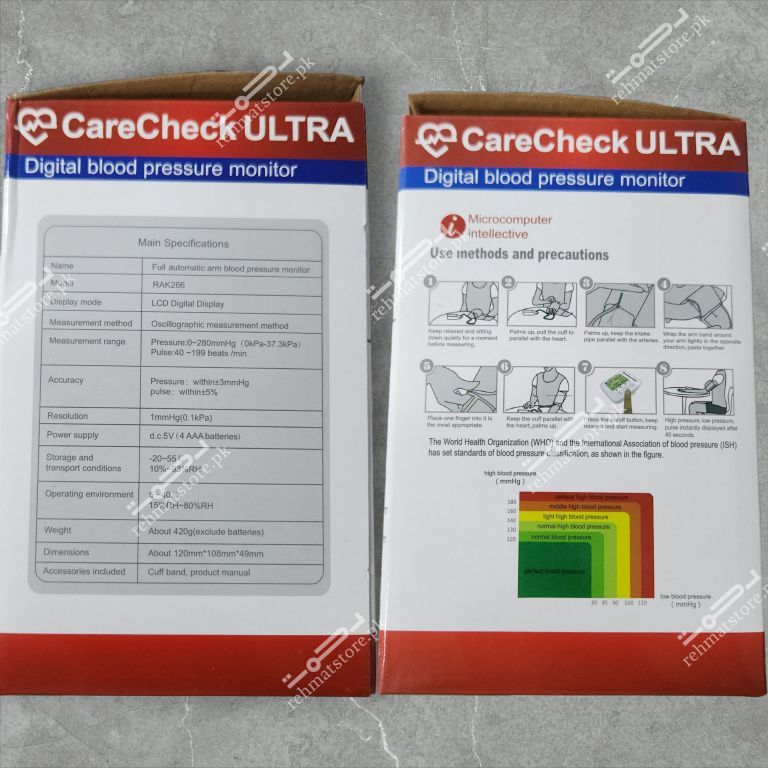 CareCheck Digital Blood Pressure Monitoring Apparatus | BP Set | RAK266
