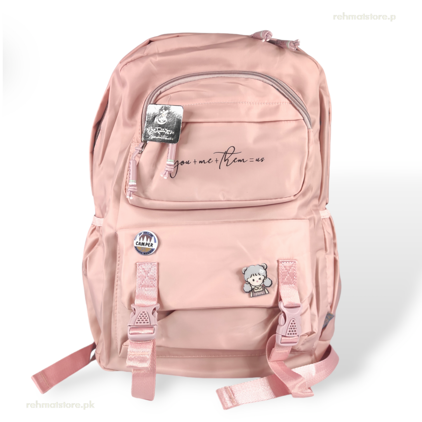 Aesthetic Macron Colour Backpacks | School College Bag | Strong Build