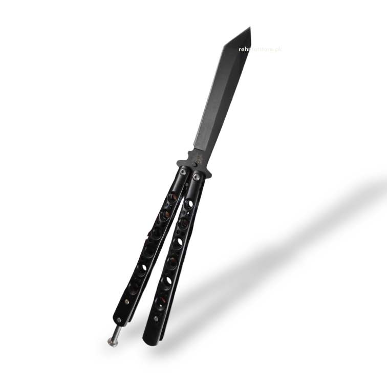 Butterfly Knife Dragon | Stainless Steel | Hard Belt Pouch | 3.8/9.6"