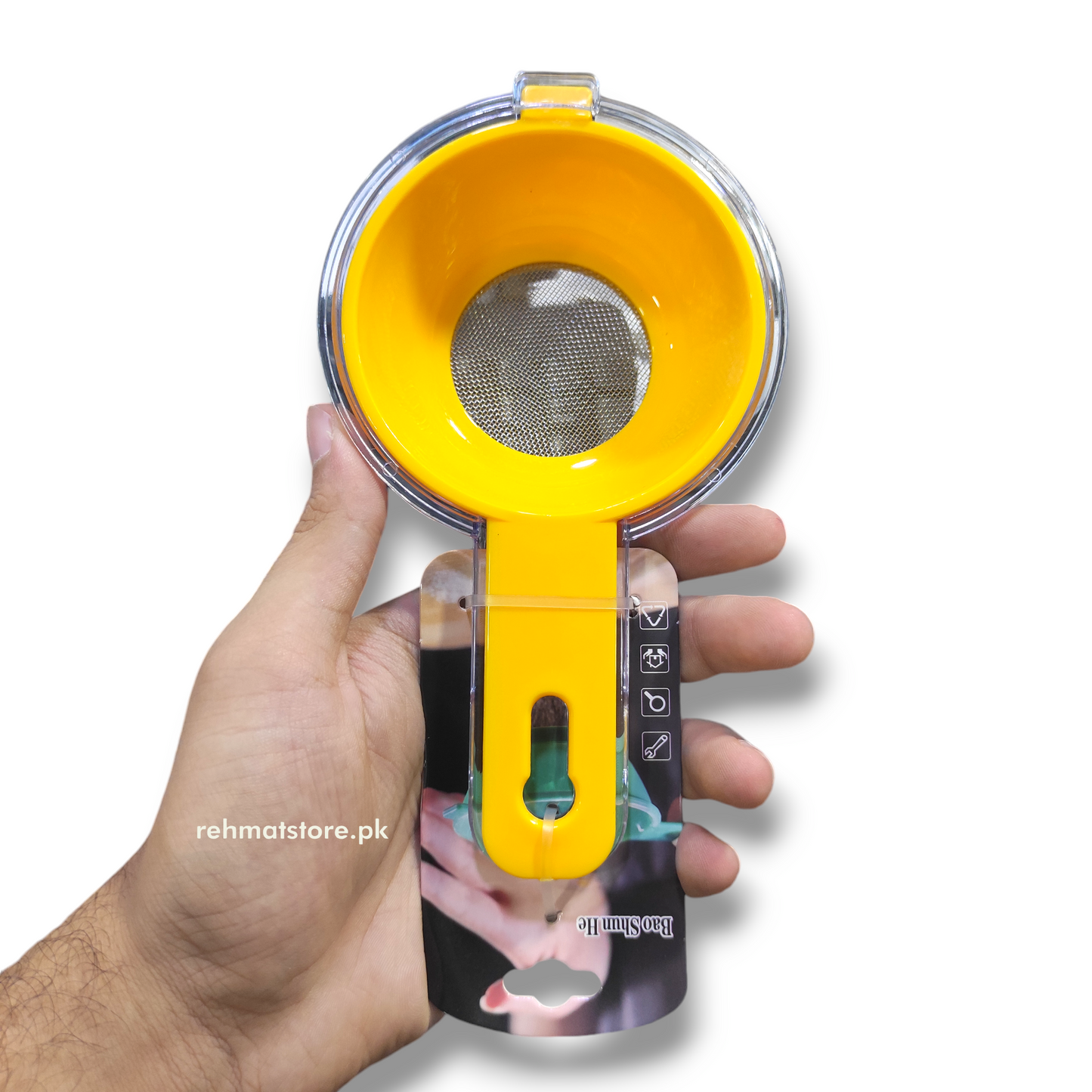 Plastic Handle Fine Mesh Scoop Flour Sieve Filter Shakers Juice Tea Strainer Colander Food Bean Sifters Kitchen Tool