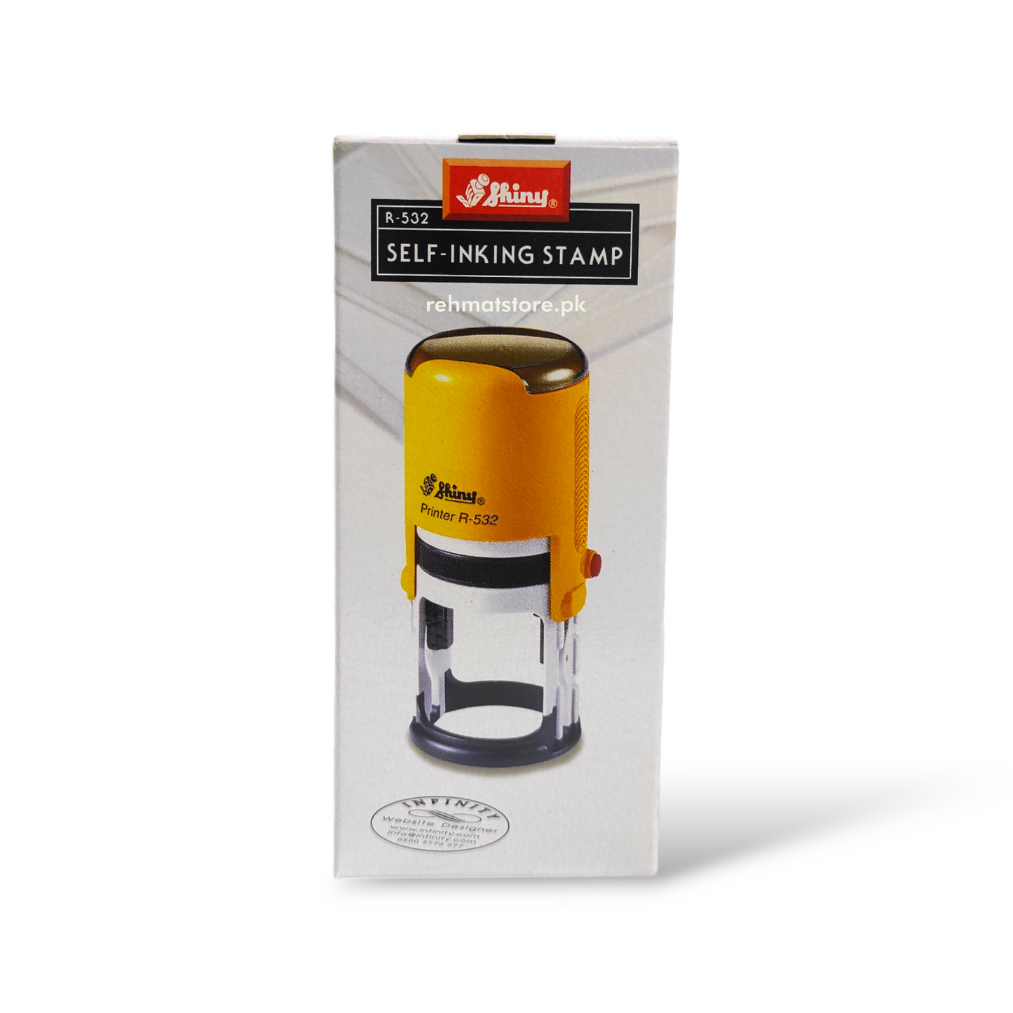 Self Inking Round Stamp R-532 | Shiny | Made in Taiwan