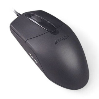 A4Tech OP-720S Wired Silent Click Mouse | Black
