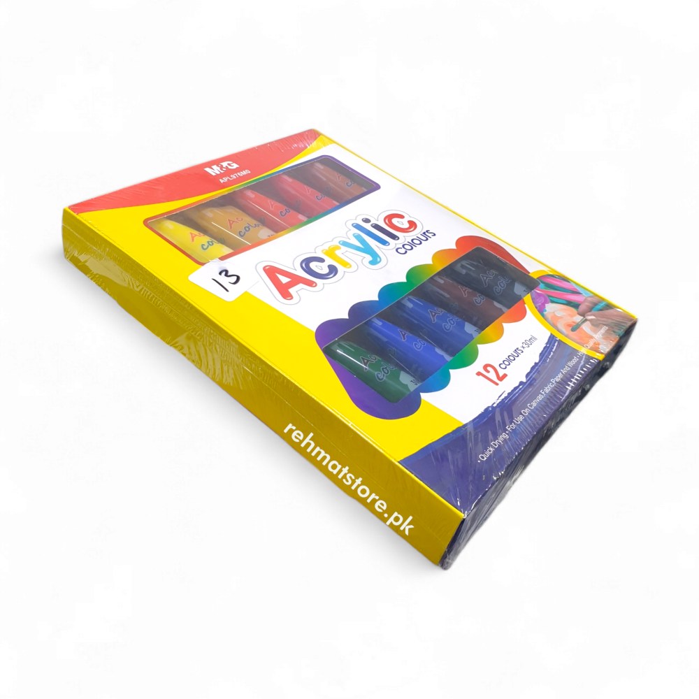 M&G Acrylic Colors Set | 12 Tubes of 30ml