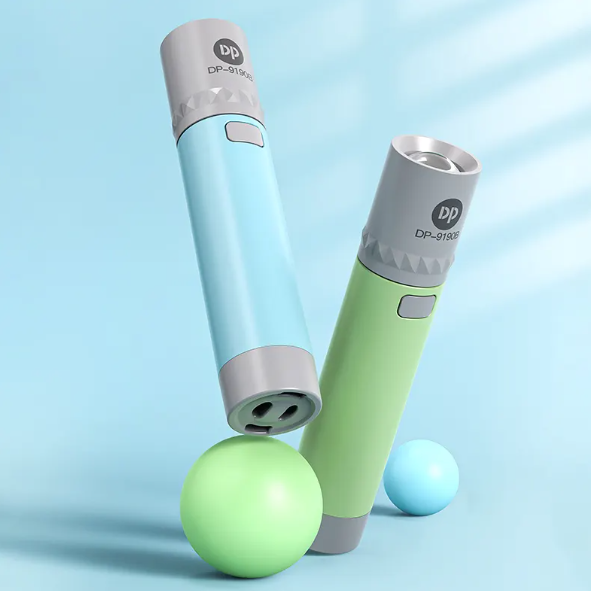 Pocket Torch Light / Flashlight | 3W Zoomable | 1000mAh Type-C Charging | Green/Blue