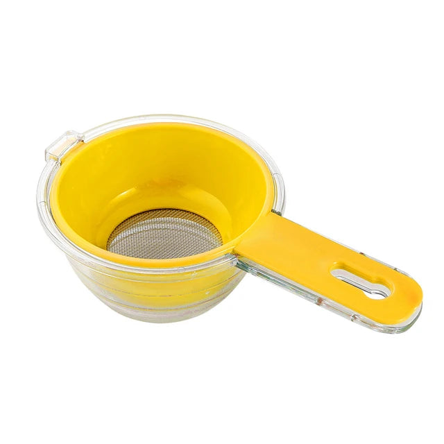 Plastic Handle Fine Mesh Scoop Flour Sieve Filter Shakers Juice Tea Strainer Colander Food Bean Sifters Kitchen Tool