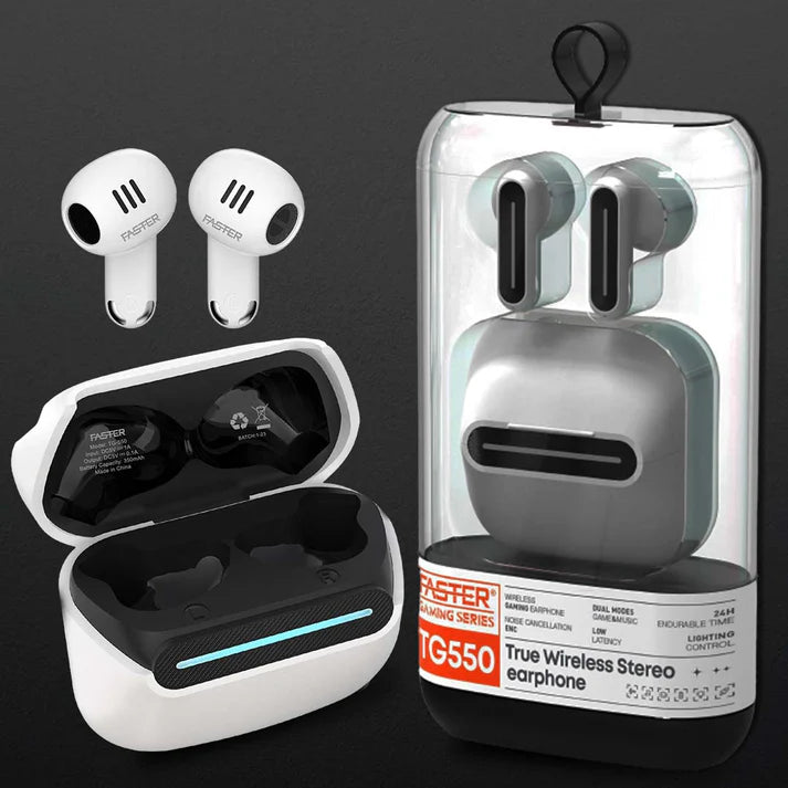 Faster TG550 Gaming TWS Bluetooth Earbuds