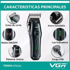 VGR Rechargeable Digital Display Hair Clipper With Turbo Function | 4 PCS GUIDE COMB | VGR-V 969