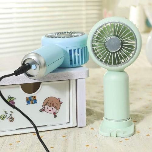 Portable & Rechargeable Mini Handy Fan | USB-A to Barrel | WEGO YM88206 | White