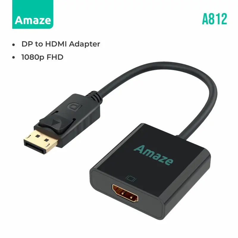 Amaze A812 DP TO HDMI ADAPTER 1080P Full HD