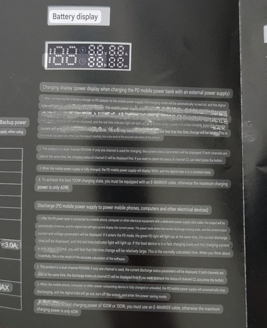 Official Dp 130W 25000mAh Power Bank | 2C 100W+1A 22.5W | DP-P32 | Limited Stock