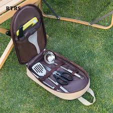 8-in-1 Camping Cutlery/Utensils Kitchen Set | Super High Quality Pouch