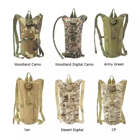 KMS Tactical Water Camel pack | Riders Hydration Water Backpack | 2.2L Capacity | 2 colors