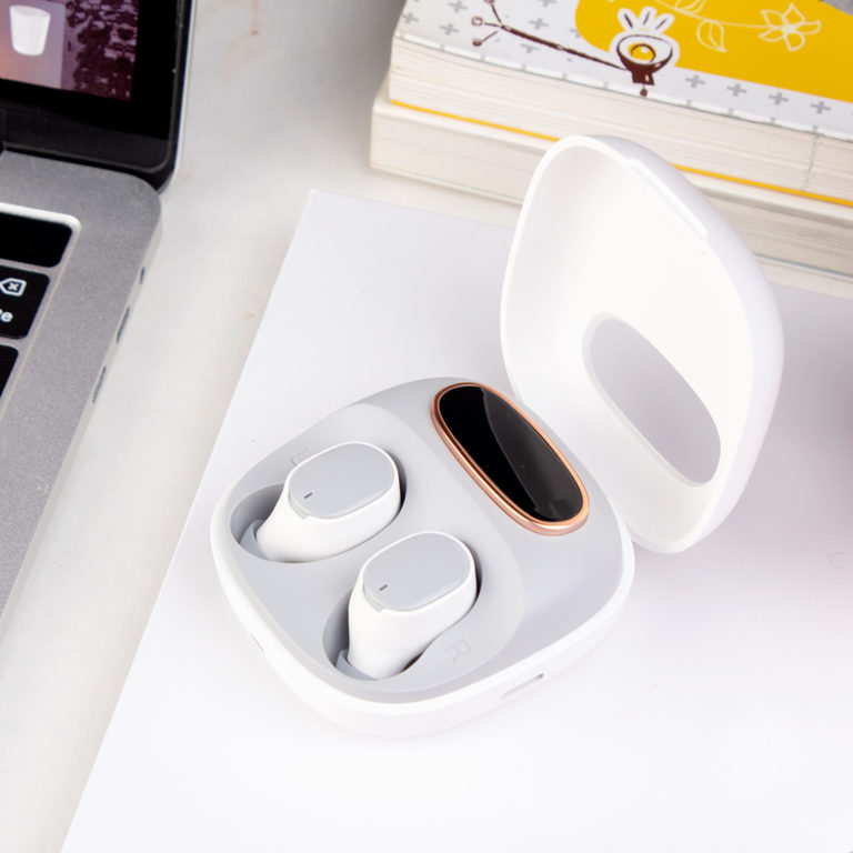 Faster RB200 Rebirth TWS Bluetooth Earbuds | Digital Display Charging Box - Black