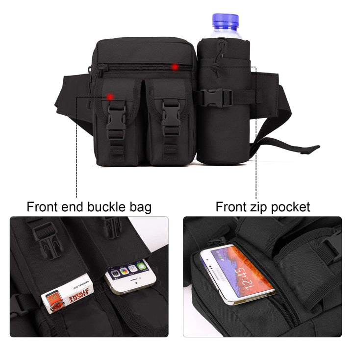 Sole Carrier Waist/Shoulder Bag with Bottle Holder