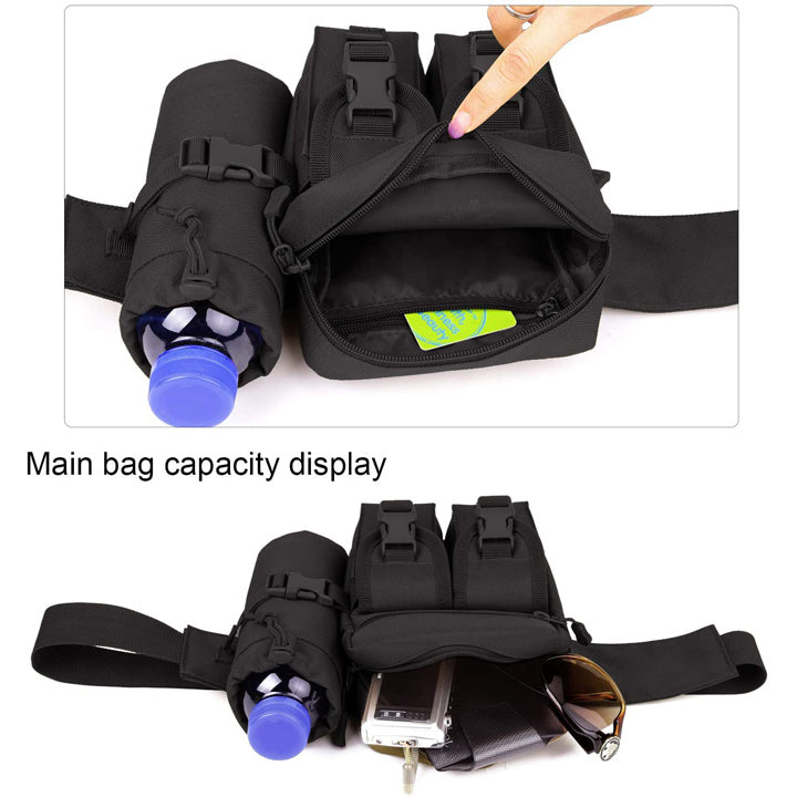 Sole Carrier Waist/Shoulder Bag with Bottle Holder