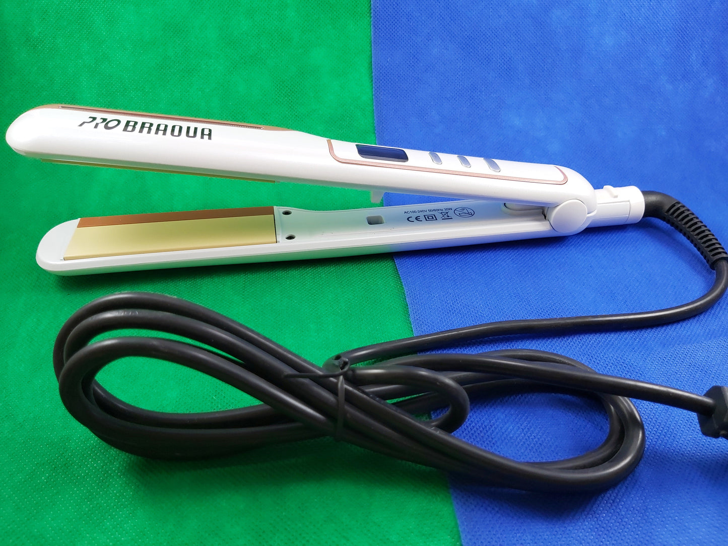PRO BRAOUA Hair Iron / Straightener | 35W | 200°C/230°C (max)