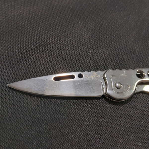 Mini Slim Very Sharp Folding Knife Silver XuHang | K-1801 | 2.5"/6"