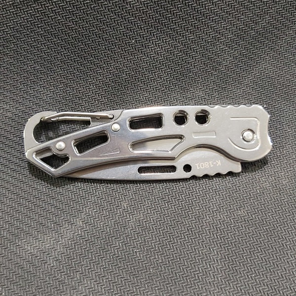 Mini Slim Very Sharp Folding Knife Silver XuHang | K-1801 | 2.5"/6"