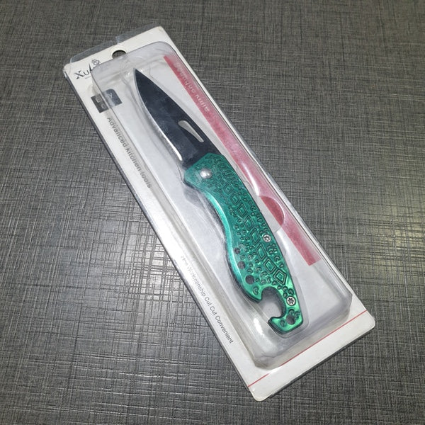 Mini Folding Knife Green XuHang | 2.5/6"