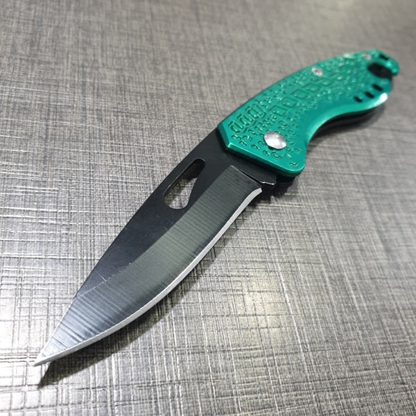 Mini Folding Knife Green XuHang | 2.5/6"