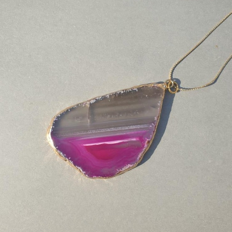 Clear Crystal Pendant - Necklace