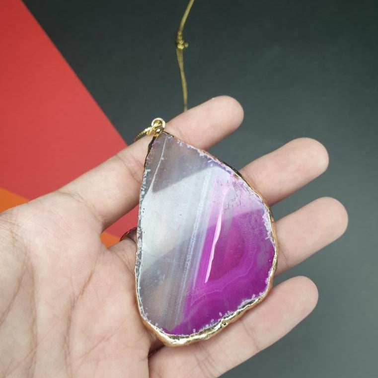 Clear Crystal Pendant - Necklace
