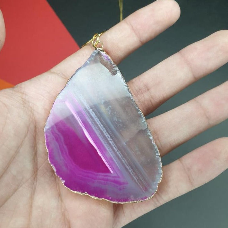 Clear Crystal Pendant - Necklace