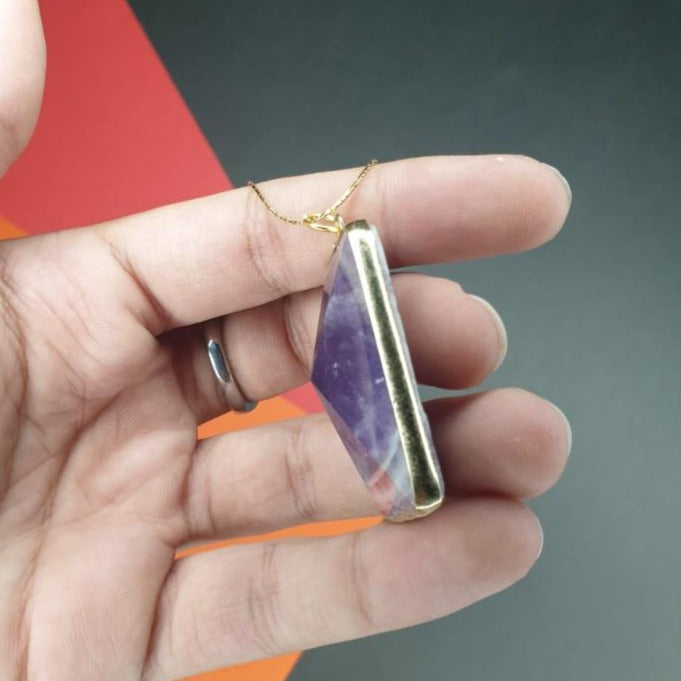 Crystal Pendant - Purple
